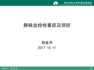 静脉血栓栓塞症及预防