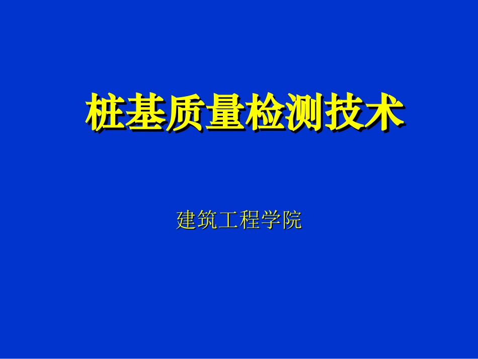 桩基检测技术大全_第1页