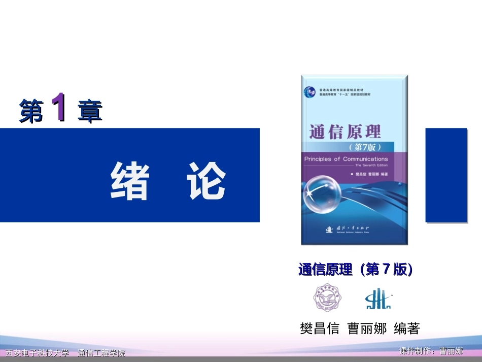 通信原理第7版第1章PPT课件(樊昌信版)_第2页