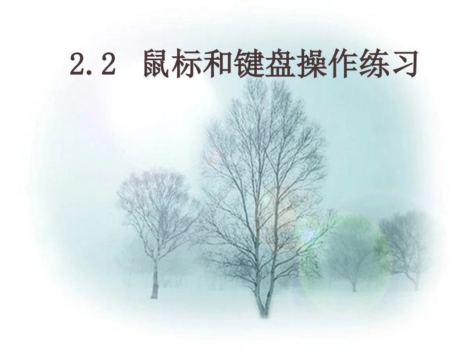 鼠标和键盘的基本操作_第1页