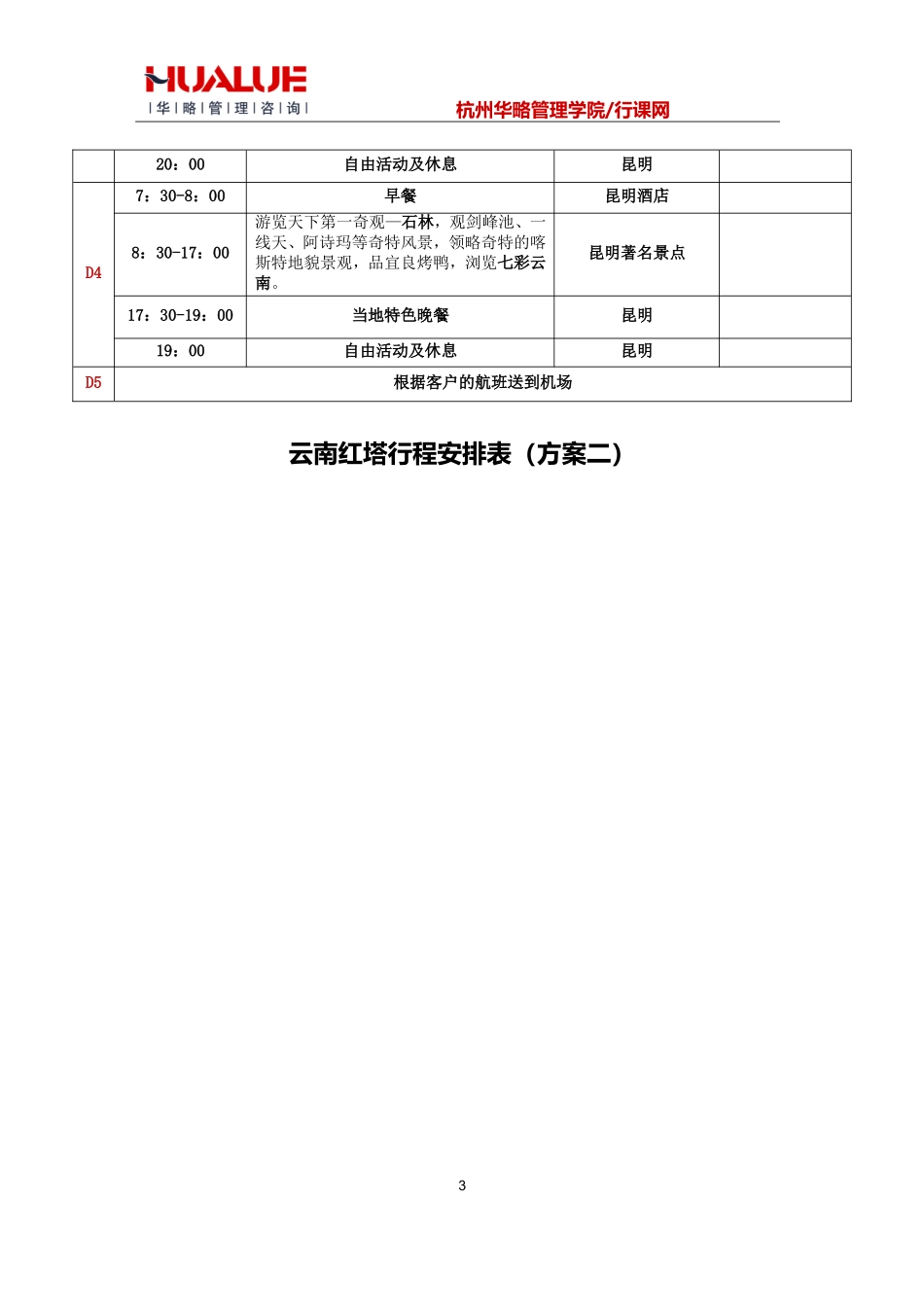 商务考察行程安排表_第3页