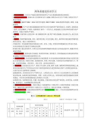 风险分级管控与隐患排查两体系建设学习教材