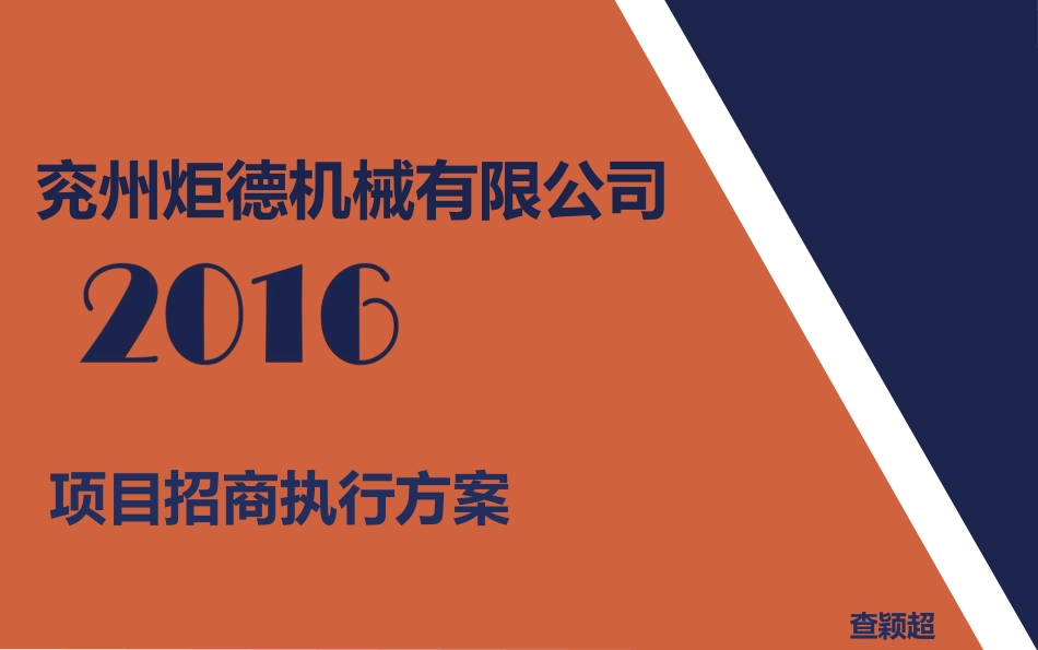 招商执行方案_第1页