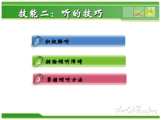沟通技巧—听的技巧