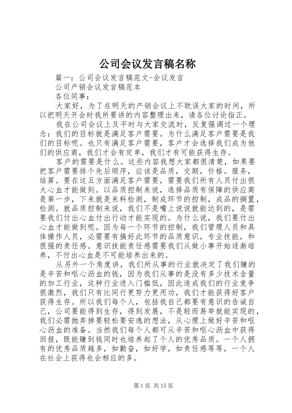 公司会议发言稿名称_第1页
