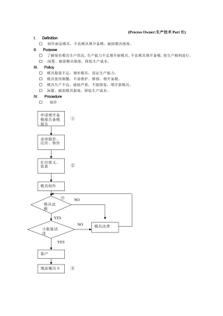 生产新模备模开发程序