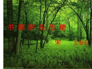 书湖阴先生壁课件