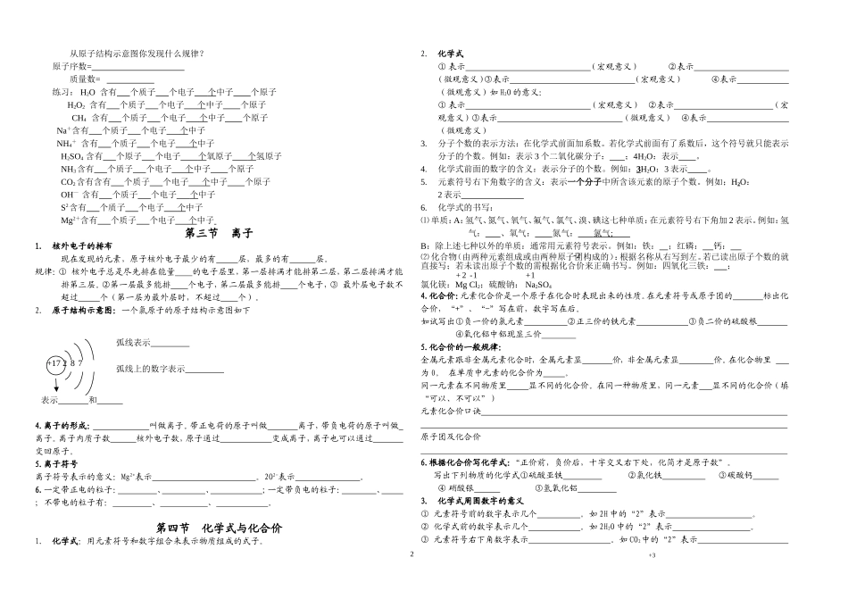 物质构成的奥秘知识点复习超详细_第2页
