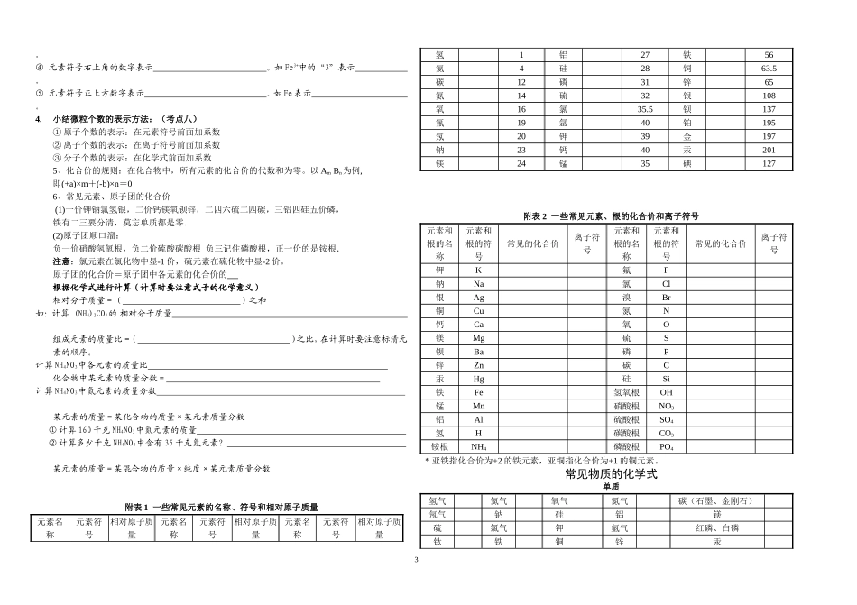 物质构成的奥秘知识点复习超详细_第3页