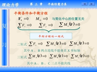 平面桁架的内力计算