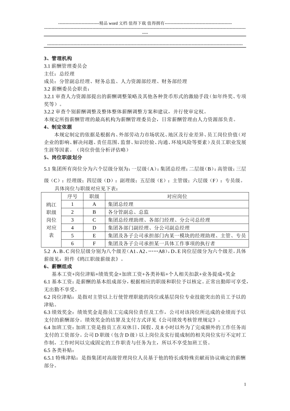 公司薪酬管理制度范本_第2页