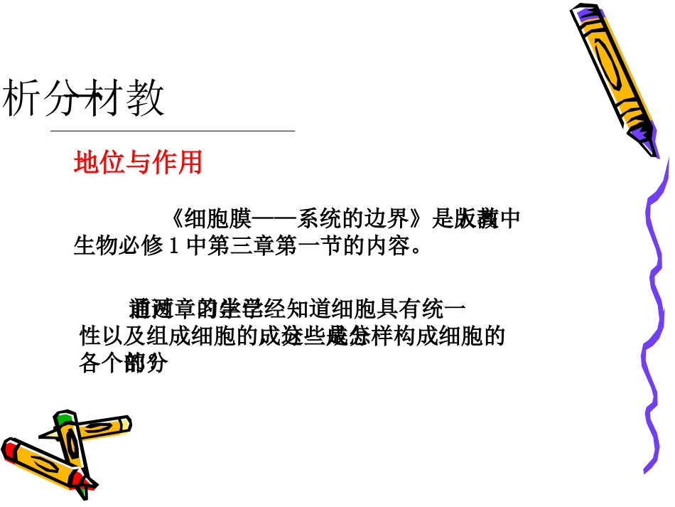 细胞膜——系统的边界说课稿_第3页