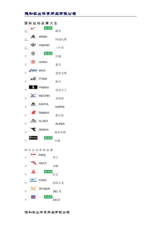 鞋子品牌大全