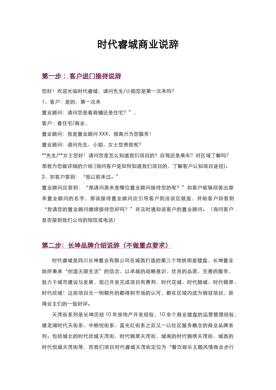 时代睿城商业说辞_第1页