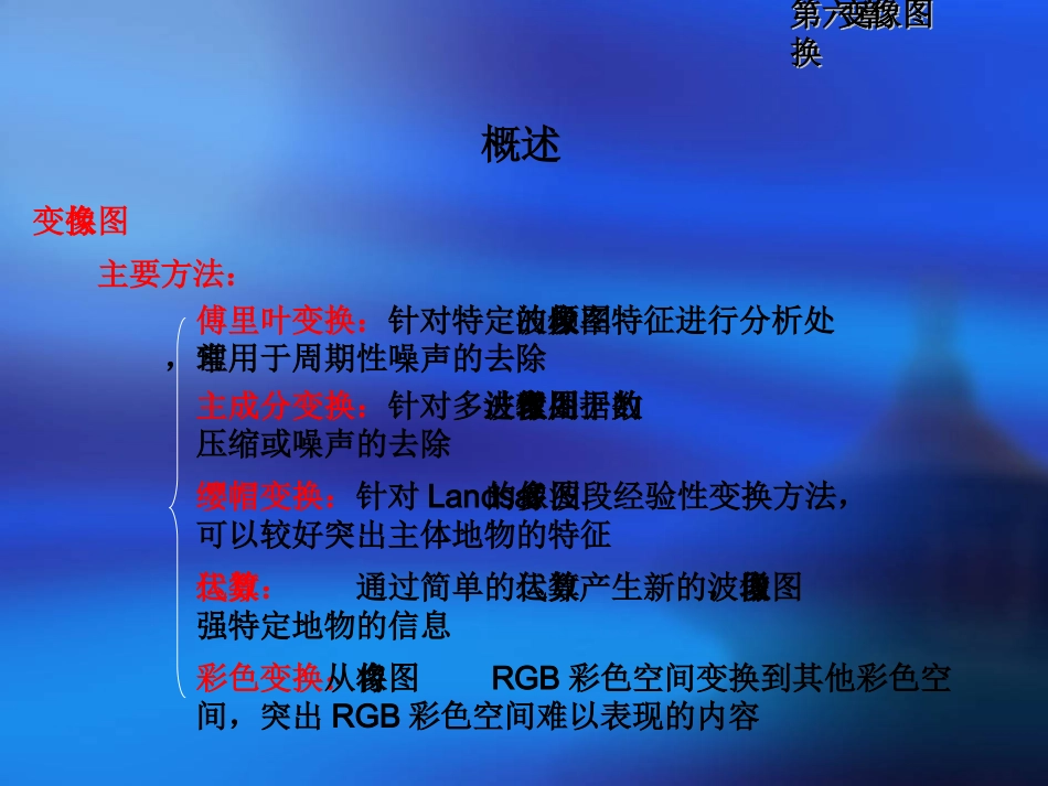 遥感数字图像处理教程_09图像变换_第3页