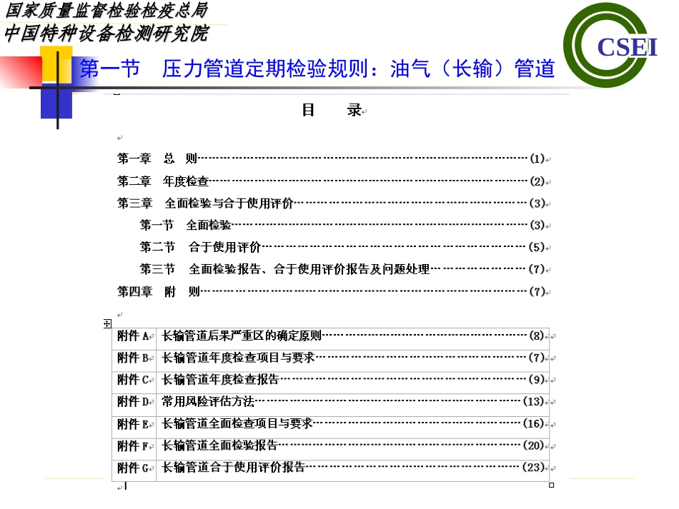 压力管道定期检验规则——长输油气管道_第3页