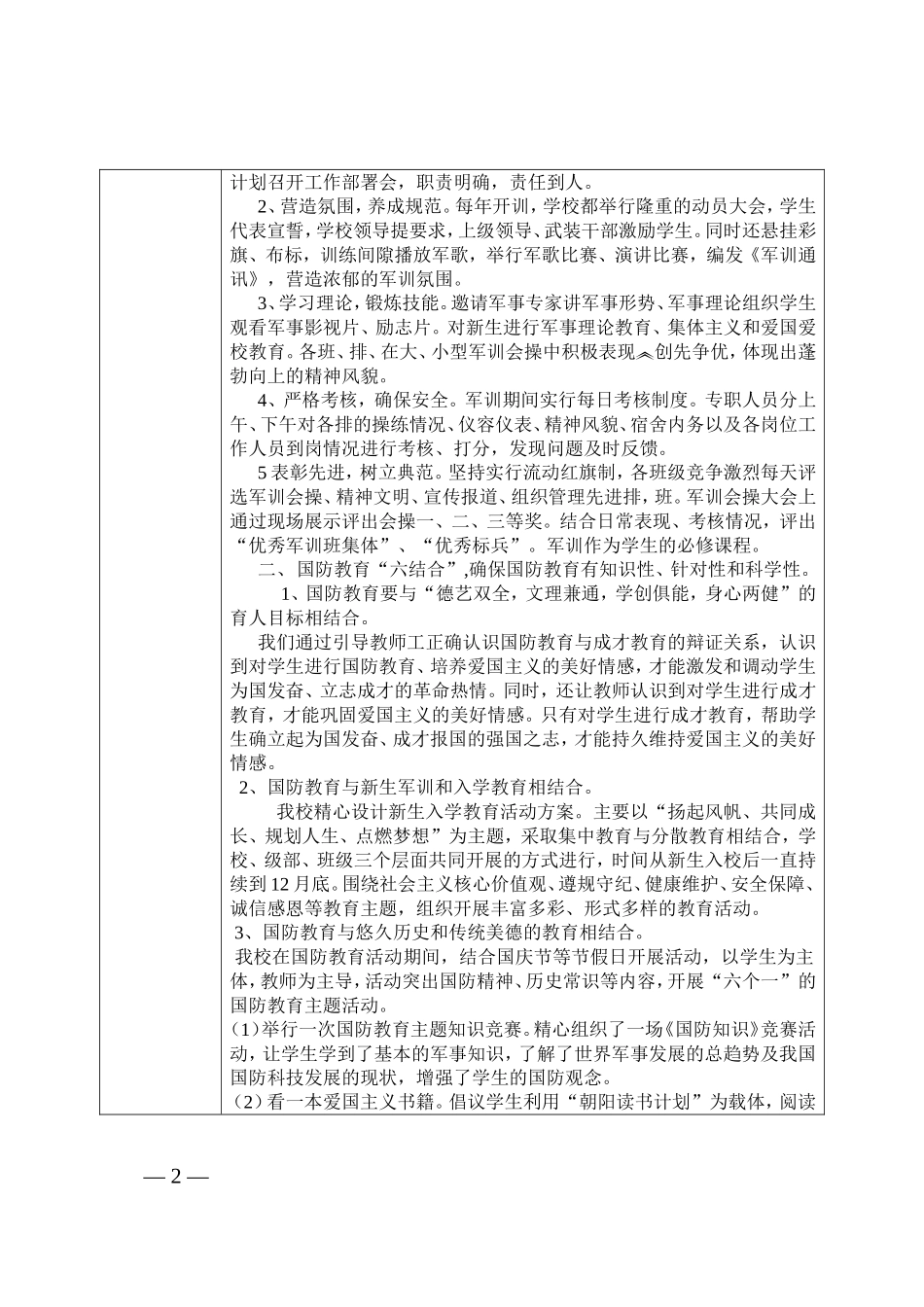 国防教育特色学校申报表_第2页