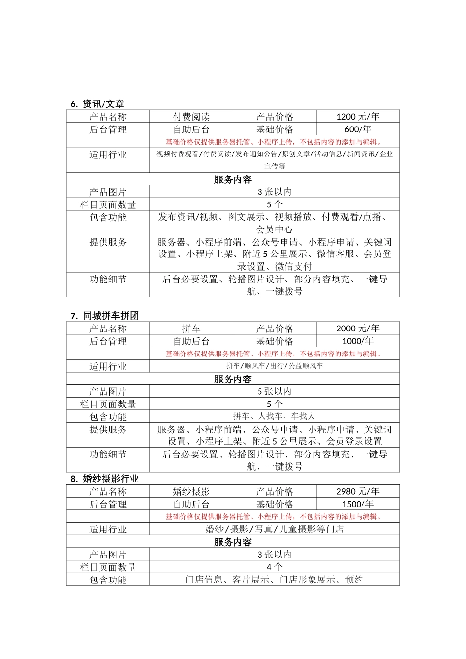 小程序报价单_第3页
