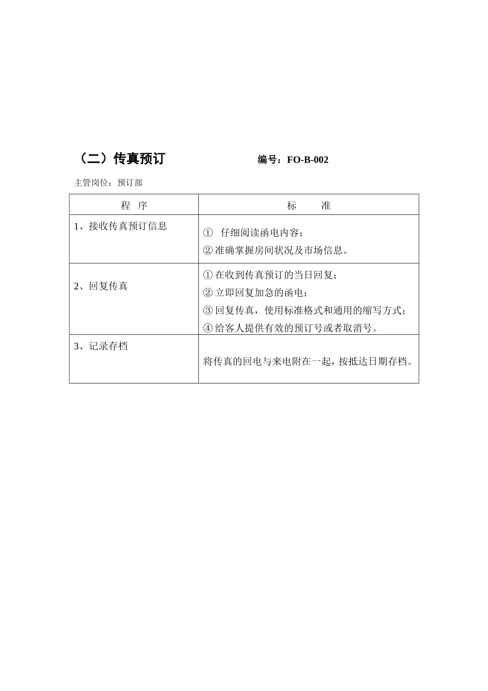 客房预订工作程序与标准_第3页