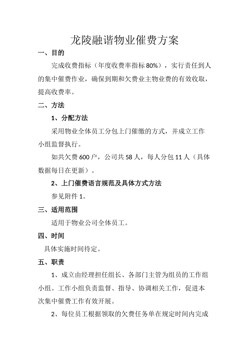 物业催费方案_第1页