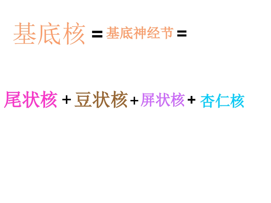基底节区解剖位置关系图及临床_第1页