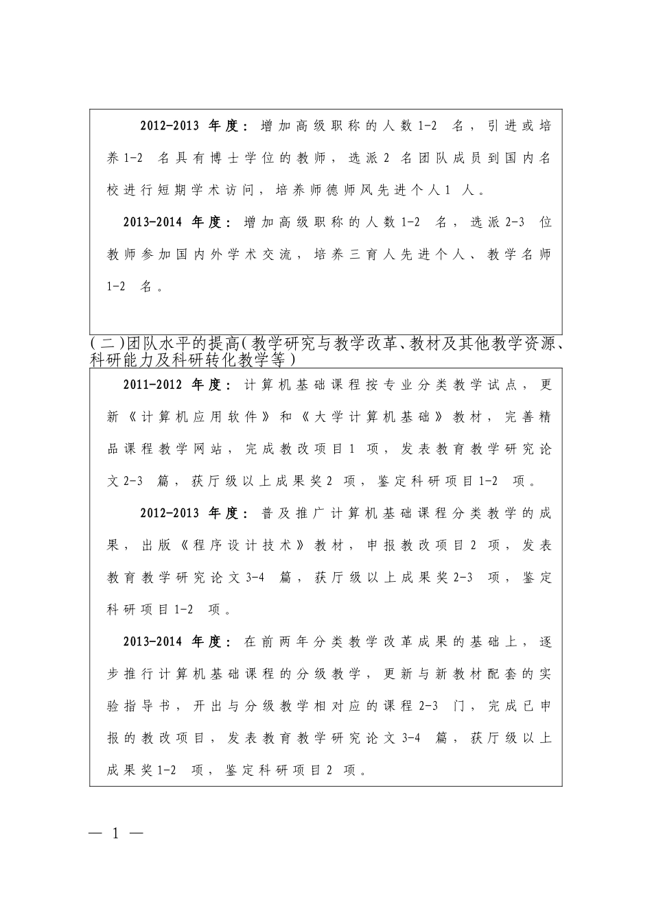 河南省高等学校教学团队建设任务书-2011.11.07-最终_第2页
