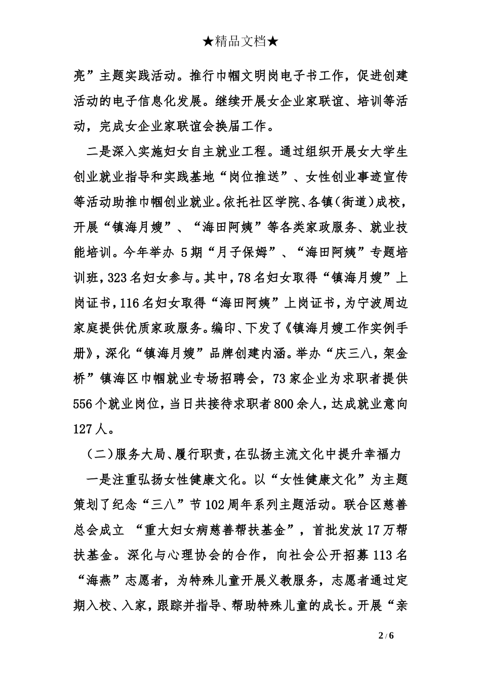 妇联年度工作总结_第2页