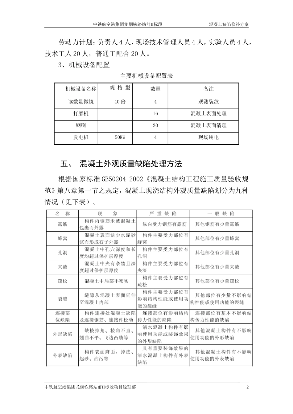 混凝土缺陷处理方案5.24_第3页