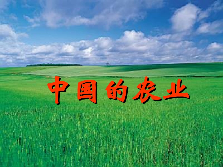 高中地理_中国农业_优质课件_第2页