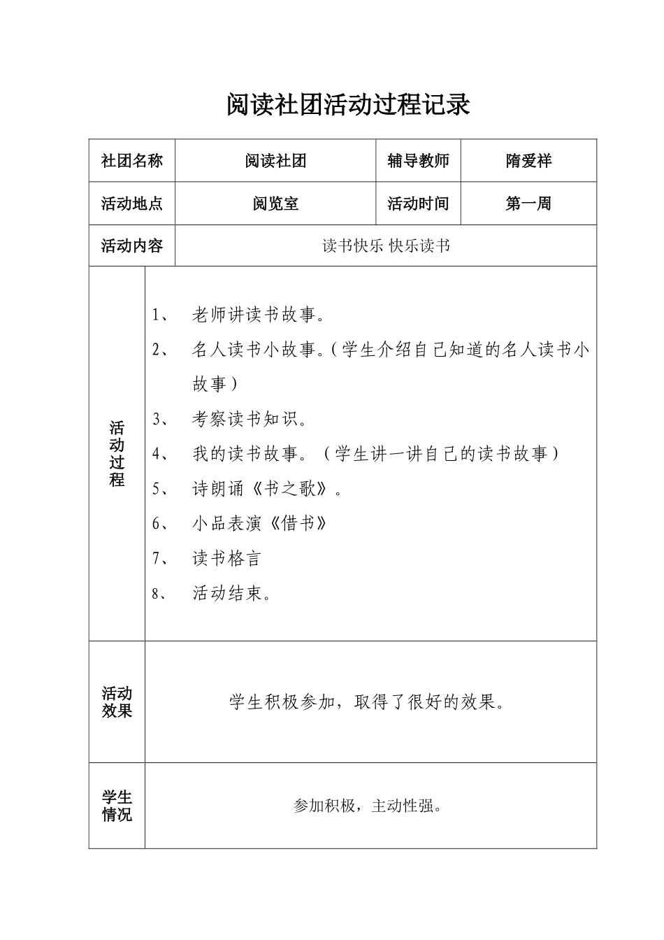 阅读社团社团活动记录_第1页
