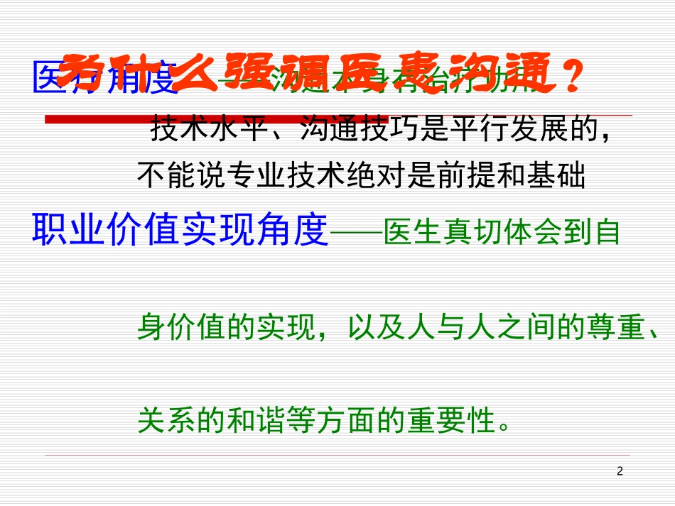 培训课件：医患沟通技巧_第2页