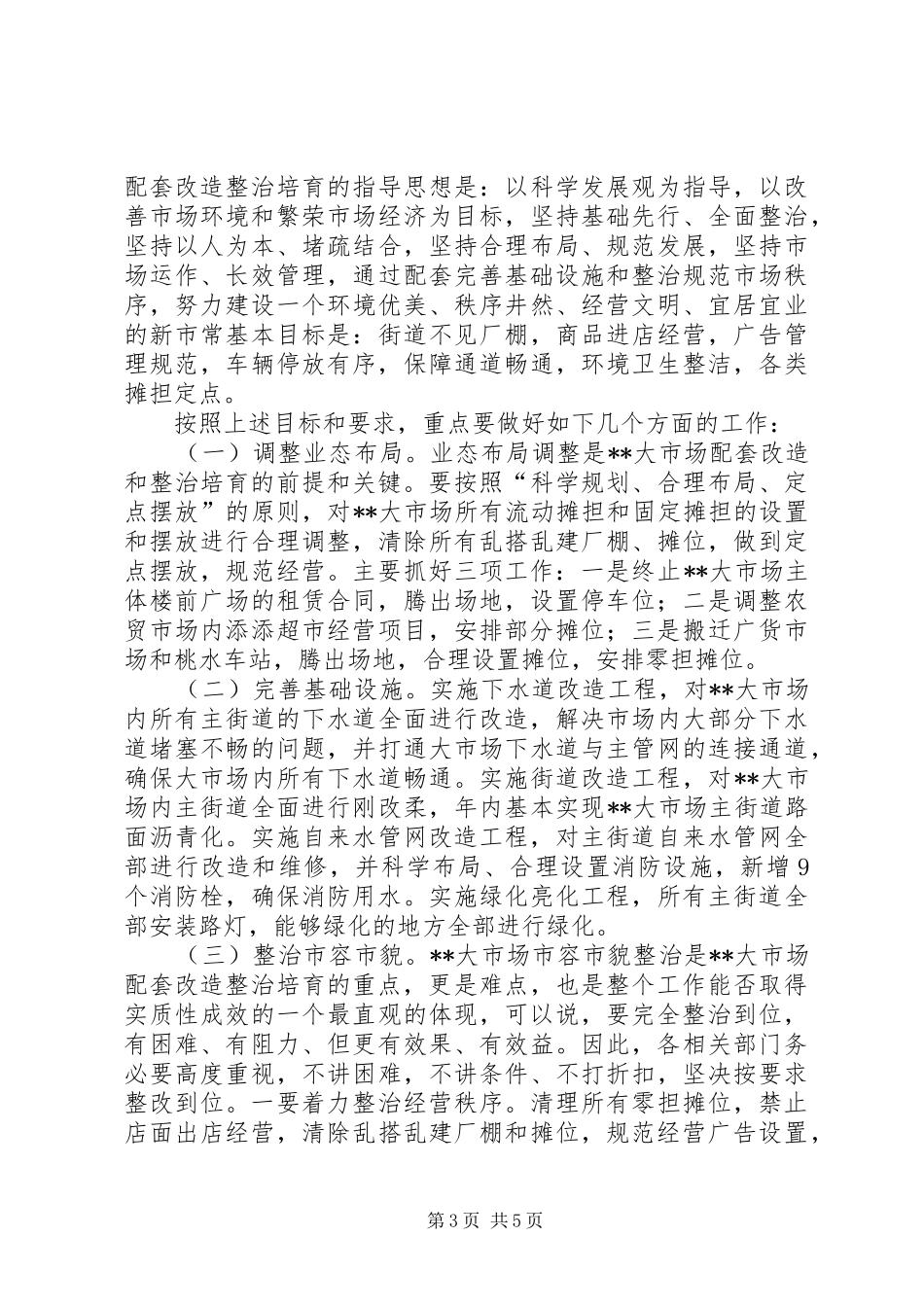 市场配套改造整治动员大会发言_第3页