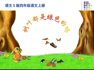 树叶都是绿色的吗