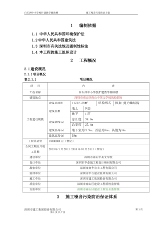 施工噪音污染防治方案