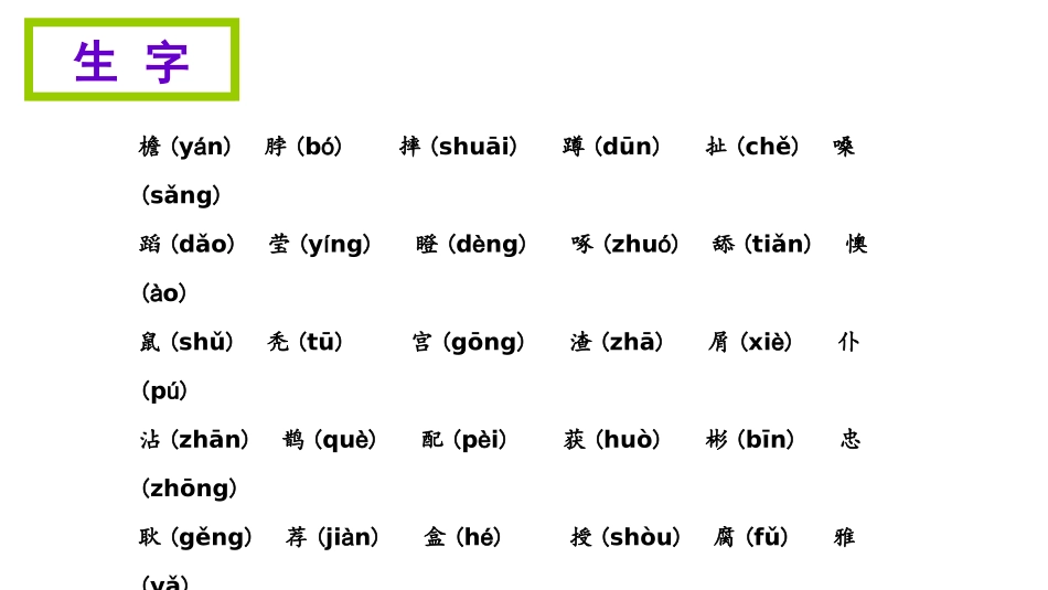 小学语文S版五年级上册知识清单课件第一单元_第2页