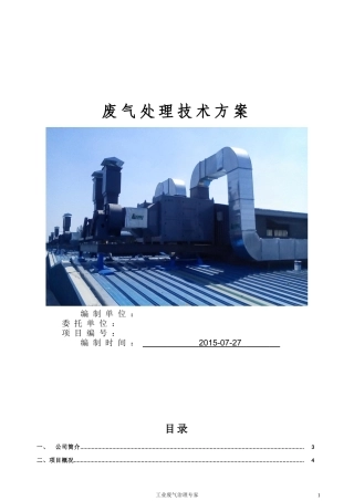 废气处理喷淋 UV汇总