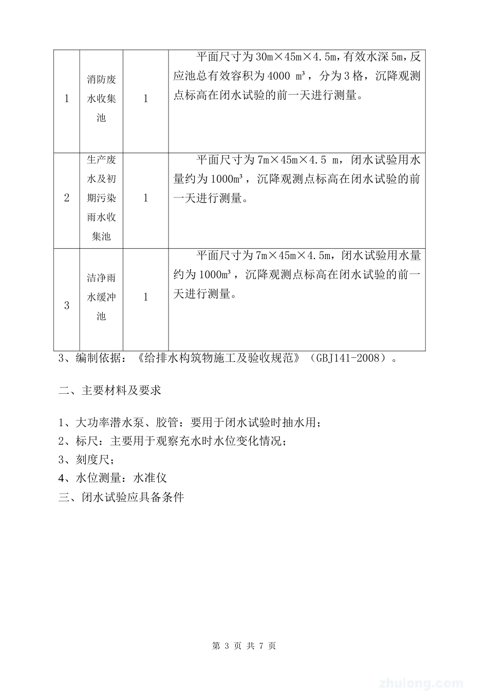 污水池闭水试验施工方案_第3页