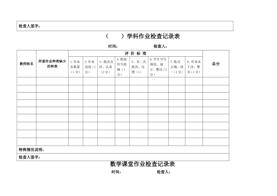 作业检查记录表_第2页