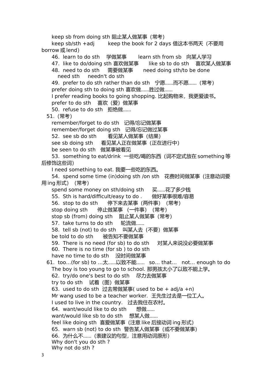 小升初必背重点句型_第3页