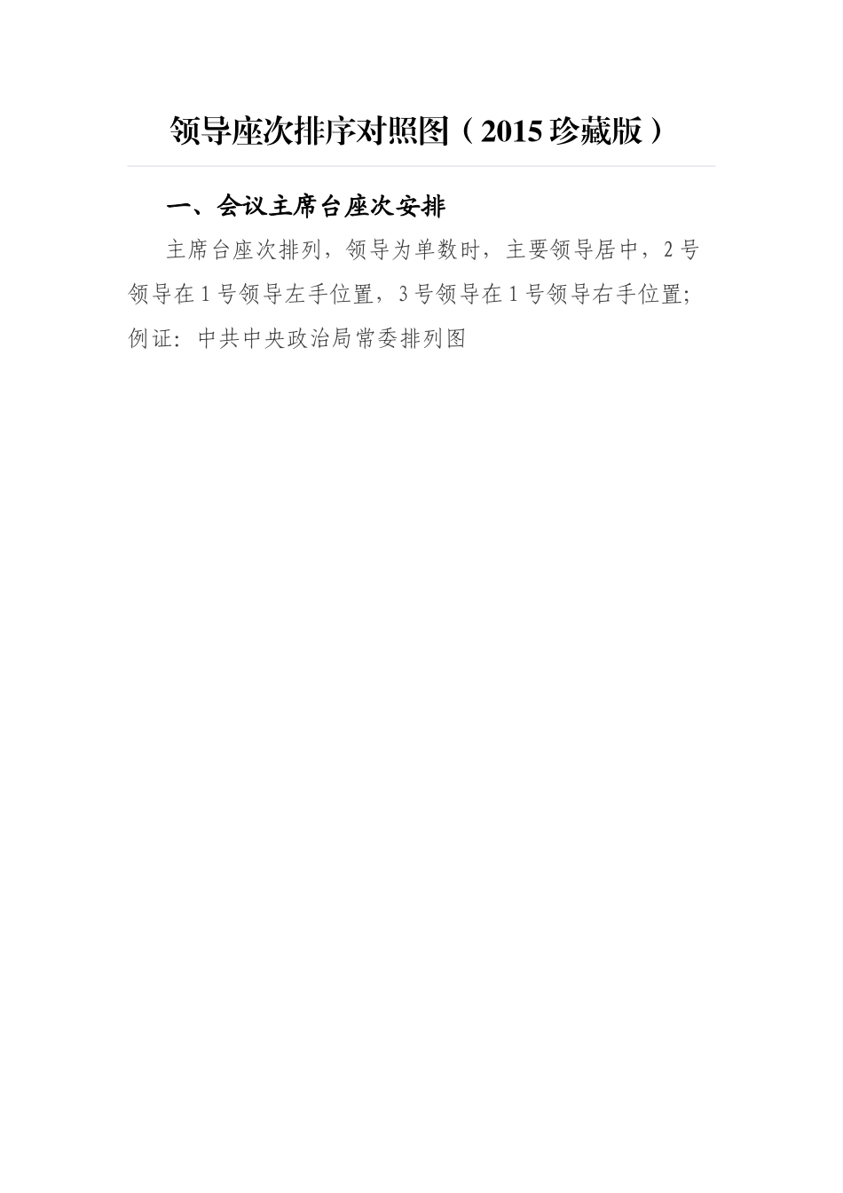 领导座次排序对照图_第1页