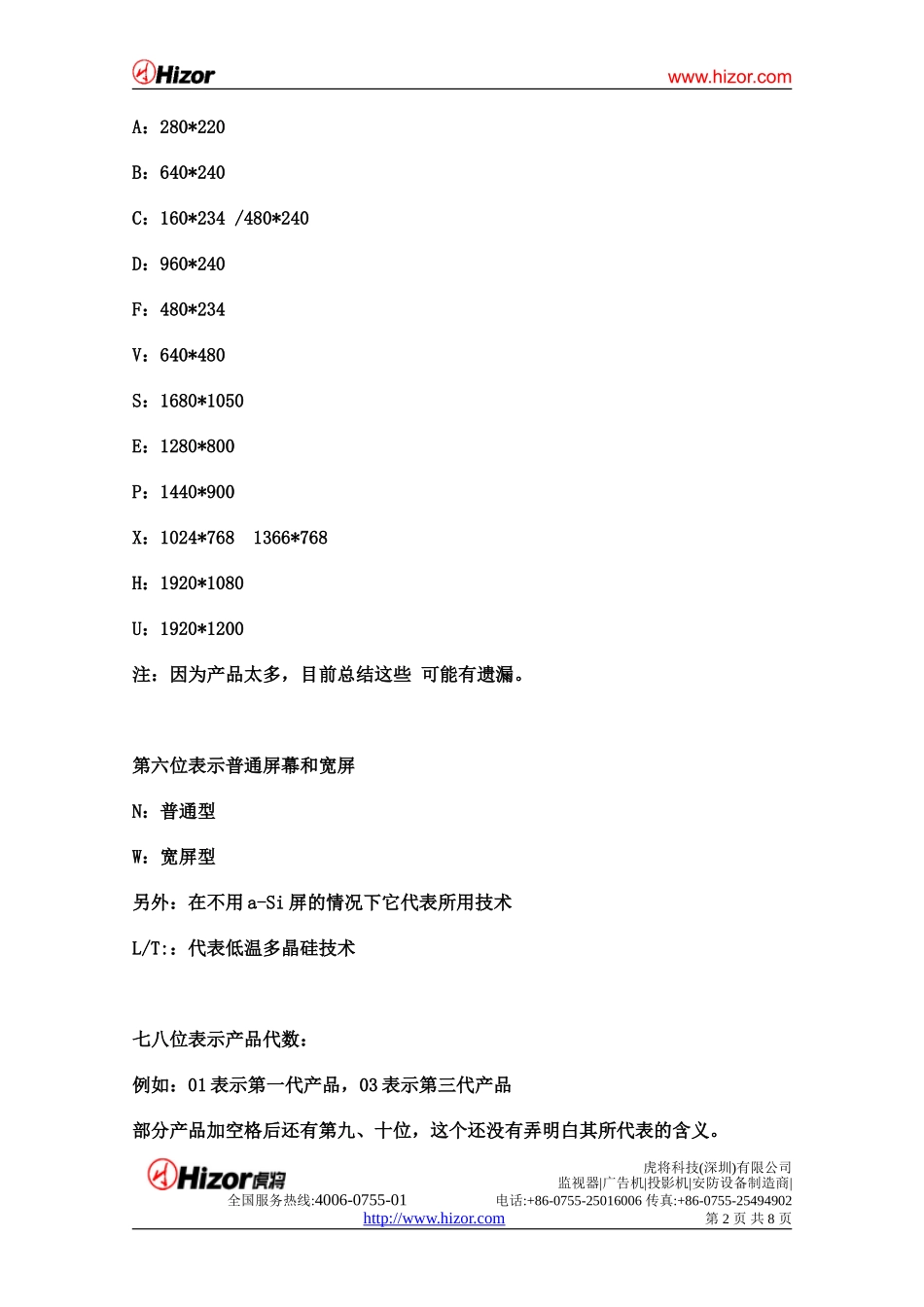 友达奇美液晶屏命名规则_第2页