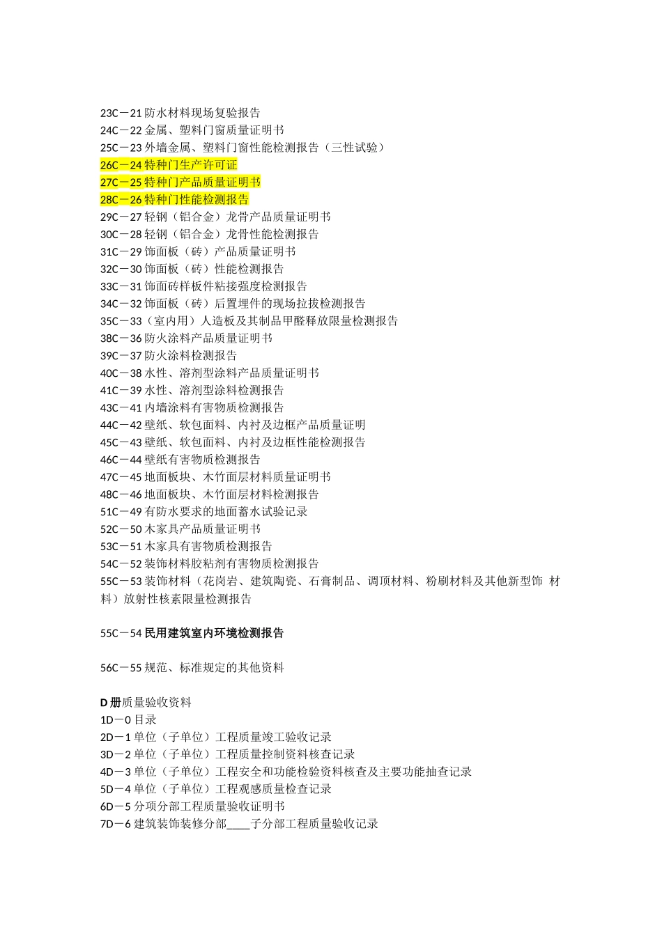 建筑装饰工程竣工资料目录大全_第2页