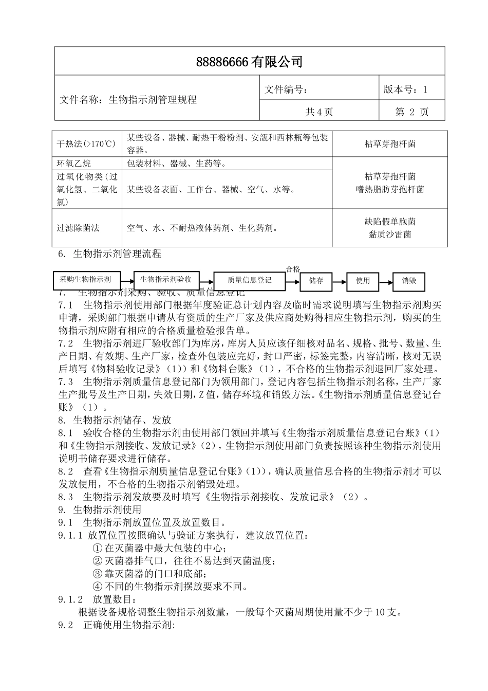 生物指示剂管理规程_第2页