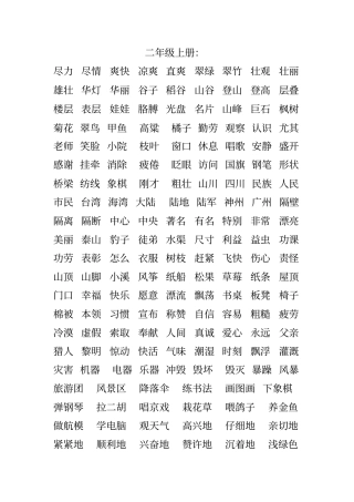 人教版小学语文全部词语盘点日积月累汇总汇总