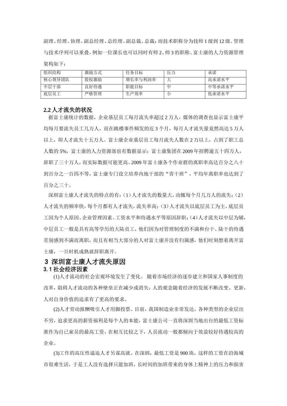 浅谈富士康公司人力流失原因及对策分析_第3页