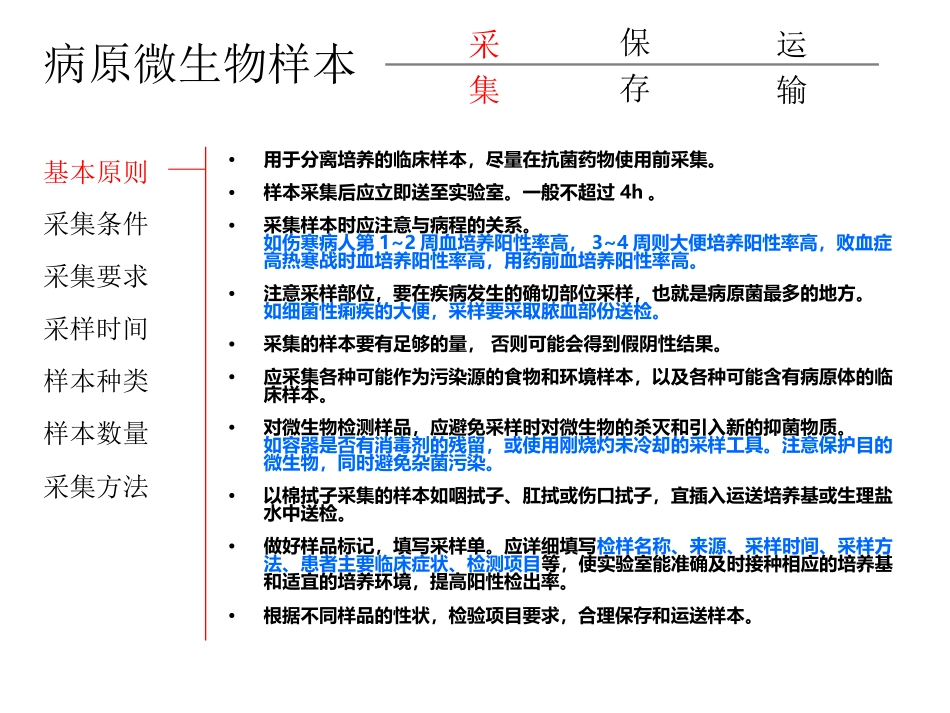 课件病原微生物样本的采集、保存与运输定稿_第3页