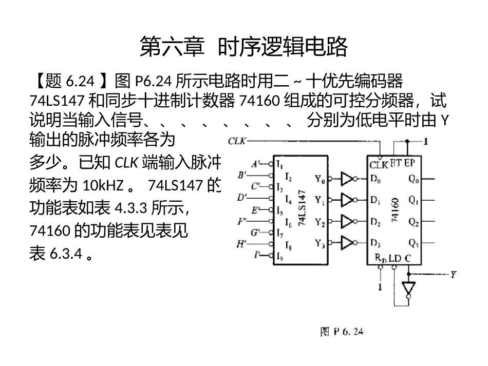 数电第五版(阎石)第六章课后习题及答案_第1页