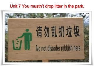 剑桥少儿英语二级上册Unit7
