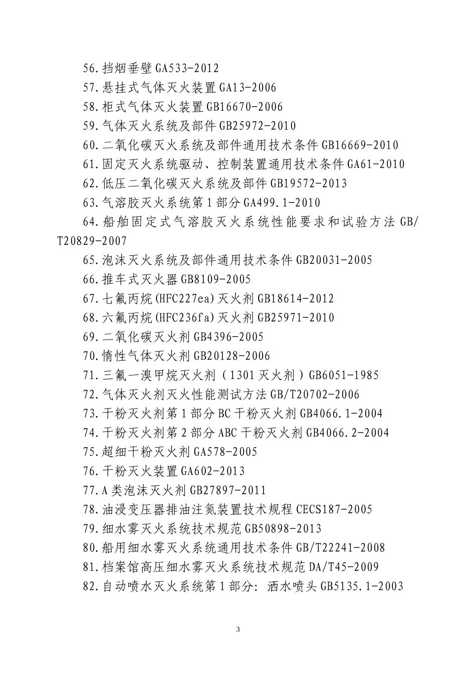 消防安全技术标准目录2018_第3页