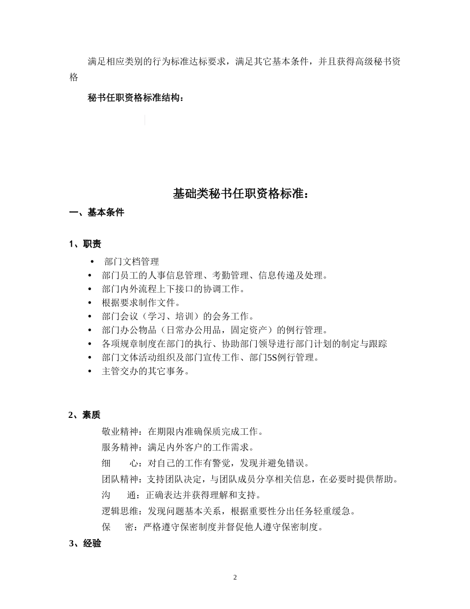 华为公司秘书任职标准(新增2)_第2页